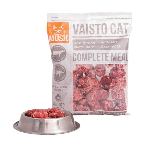 [急凍貨品] MUSH VAISTO 急凍貓糧 - 原始系列 - 極光豬+牛肉配方 3kg