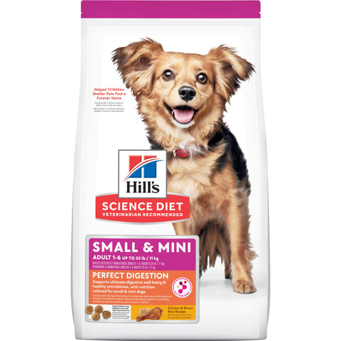 Hill's Science Diet - Perfect Digestion Chicken and Brown Rice for Small and Mini Dogs 3.5lb
