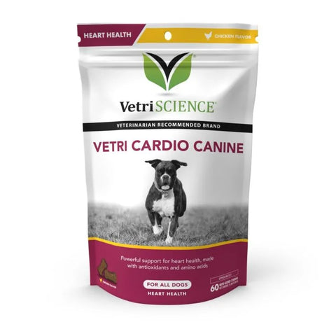 VetriScience - Vetri Cardio Canin 60 Bite-Sized Chews 狗狗心臟保健咀嚼片-60粒