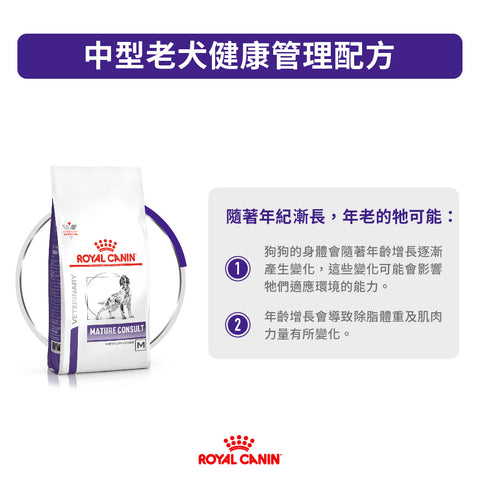 ROYAL CANIN法國皇家 法國皇家 - 中型老年犬配方10kg Mature Consult Medium Dog 10kg