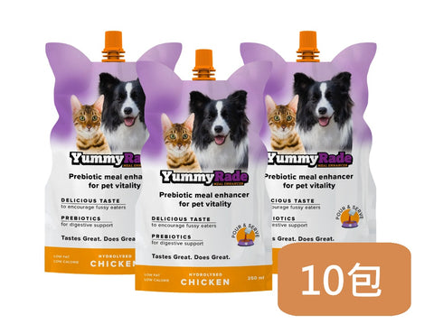 [原盒優惠]Yummyrade 貓狗營養餐飲劑 – 250ml Isotonic Drink 250ml x 10包