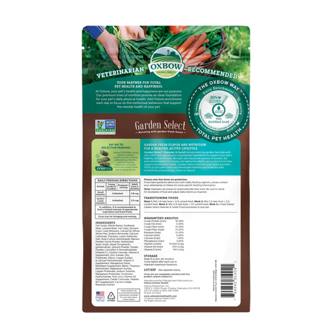Oxbow Garden Select Hamster Food - 1.5lb