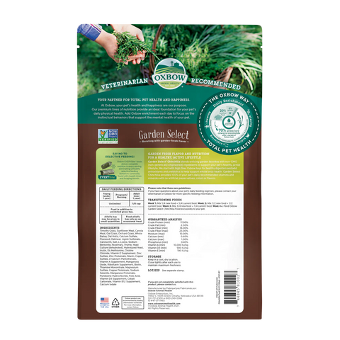 Oxbow Garden Select Chinchilla Food - 3lb