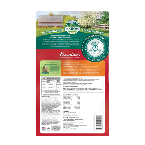 Oxbow Essentials Baby Rat Food - 2.5lb