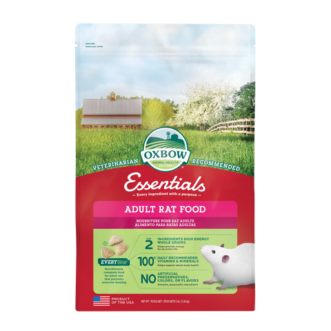 Oxbow Essentials Adult Rat Food - 3lb