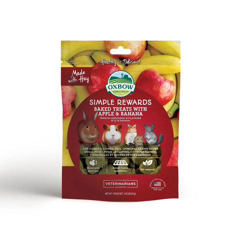 Oxbow Simple Rewards Apple Banana Baked Snacks - 3oz