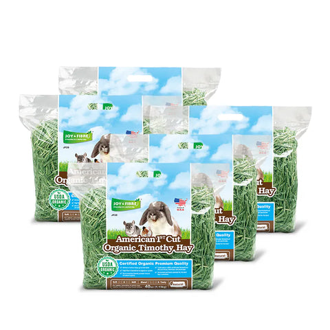 Joy &amp; Fibre Organic Timothy Grass - 40oz x 5 Packs