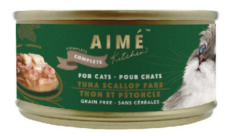 Aime Kitchen 殿堂主食系列 - 無穀物均衡貓罐 - 上湯煮吞拿魚扇貝 85g