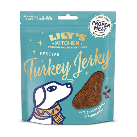 Lily's Kitchen - Festive Christmas Turkey Jerky- 聖誕火雞脆片狗狗零食70g