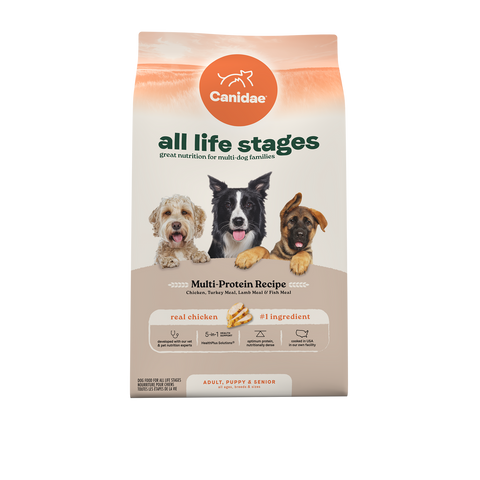 Canidae 美國咖比狗乾糧 - 全年齡 - 全面護理(雞火雞羊)配方 27lbs
