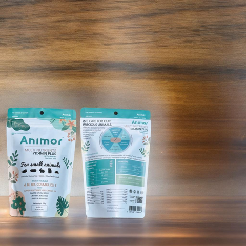 Animor - 多種營養 - 維他命增強版補充片70g (45粒) (適合天竺鼠，龍貓，寵物兔，倉鼠）