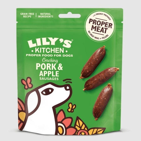 [特價品] LILY'S KITCHEN 犬用小食 - 豬肉香腸 70g