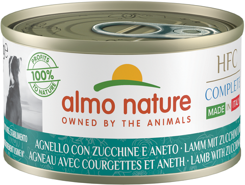 Almo Nature 狗罐頭 -HFC- 羊肉和翠玉瓜蒔蘿配方 95g