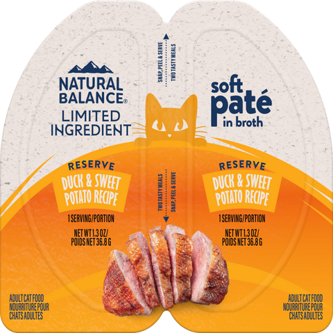 NATURAL BALANCE - 貓用滋味杯2.6oz (雞肉&甜薯 / 鴨肉&甜薯 / 三文魚&甜薯)