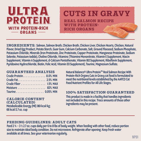 NATURAL BALANCE - Ultra Protein頂級系列 - 貓用 肉塊併肉汁滋味杯2.7oz (雞肉 / 鴨肉 / 三文魚)