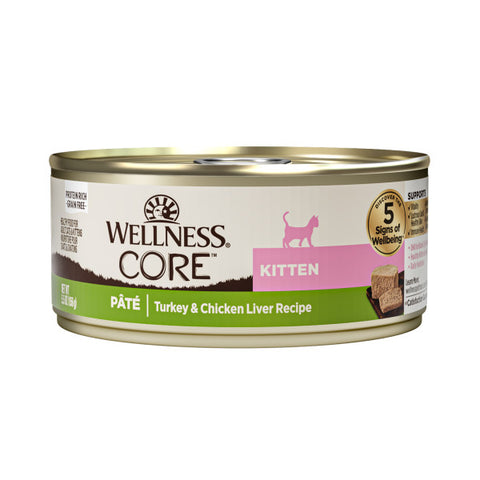 [Special Offer][Slightly Depressed] Wellness American Kitten Wet Food - CORE Grain Free - Turkey Liver Pâté Formula 5.5oz