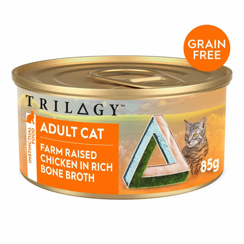 TRILOGY 貓用肉絲高湯主食罐 - 成貓雞絲 85g