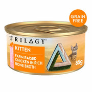 TRILOGY Cat Meat Broth Stock Can - Chicken for Kittens 85g