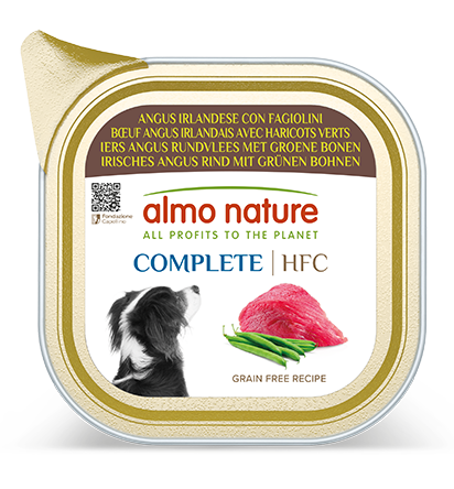 Almo Nature Dog Canned Food - HFC - Irish Angus Beef with Green Beans 85g