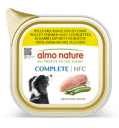 Almo Nature 狗罐頭 -HFC- 走地雞肉配柳瓜 85g