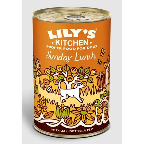 [特價品] LILY'S KITCHEN 天然犬用主食罐 - 雞肉蔬菜餐 400g