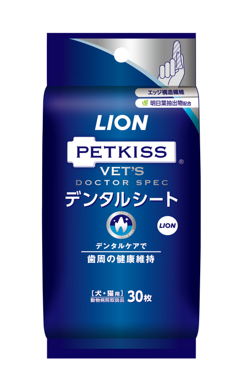 Lion - Vet's Doctor Spec 獅王專研寵物潔齒濕巾 30片