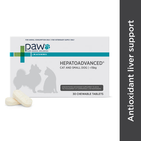 PAW - Hepatoadvanced Cats and Dogs Under 15kg (30 Tablets)