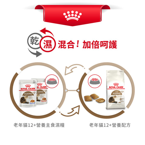 Royal Canin 法國皇家老貓濕糧 - 12歲以上老貓 (肉汁) Ageing 12+ (Gravy) 85g