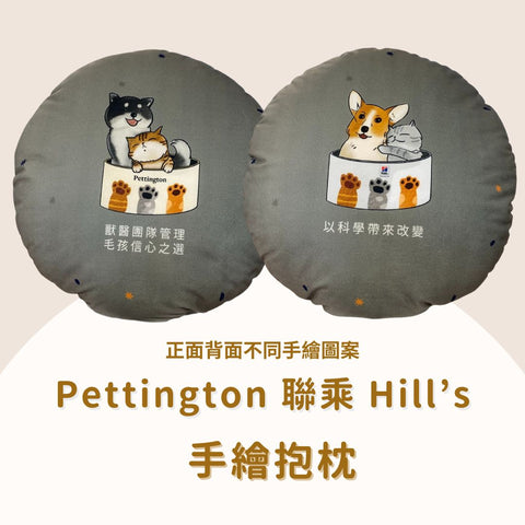 Pettington 手繪設計抱枕