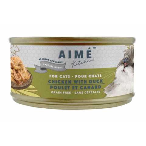 Aime Kitchen 殿堂主食系列 - 無穀物獨特營養貓罐 - 頂級雞皇燴鮮鴨肉 85g