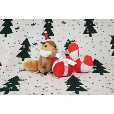 ZippyPaws 聖誕節發聲狗玩具 Miniz 節日朋友三件套