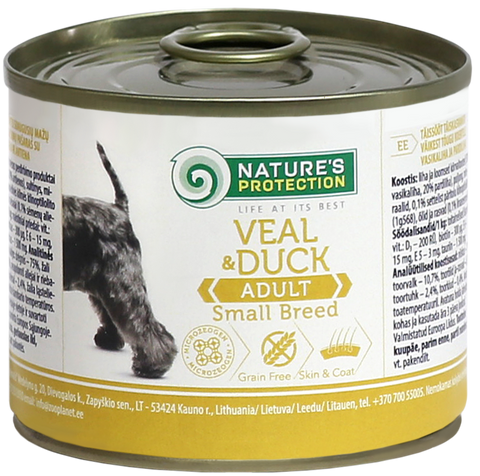 Nature's Protection - 成犬濕糧罐頭(牛肉&鴨肉) 200g