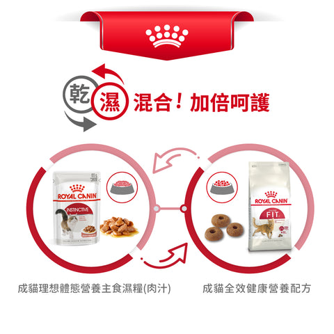 Royal Canin 法國皇家貓濕糧 - 理想體態成年貓 (肉汁) Instinctive (Gravy) 85g