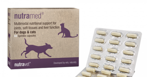 NUTRAVET NUTRAMED(舊名NUTRACAM)對抗炎症 支援身體系統正常運作 營養膠囊 (貓狗合用) 每盒60粒膠囊
