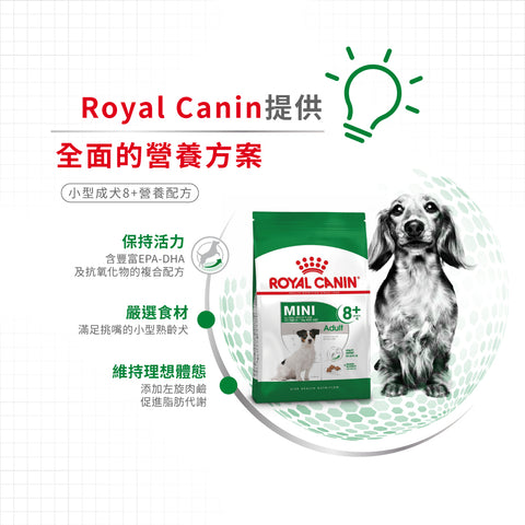 Royal Canin 法國皇家老狗乾糧 - 小型成犬8+營養配方 Mini Adult 8+