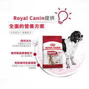 Royal Canin 法國皇家狗乾糧 - 中型成犬7+營養配方 Medium Adult 7+