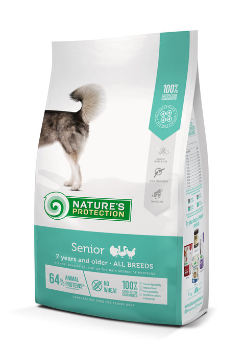 Nature's Protection - 大型老犬乾糧 火雞&雞&鴨味 關節保健配方 / Senior