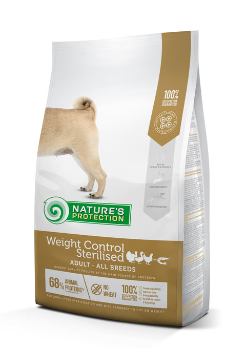 Nature's Protection - 成犬乾糧 雞魚味 低脂絕育配方 / Light/Weight Control Sterilised