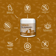 Nutravet - Nutraotic 適用於貓和狗的耳仔清潔濕巾 (100片)