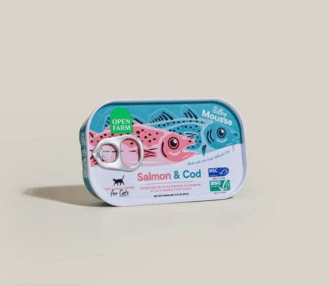 Open Farm 貓咪滋味糧伴系列 - 三文魚鱈魚慕絲 3.17oz
