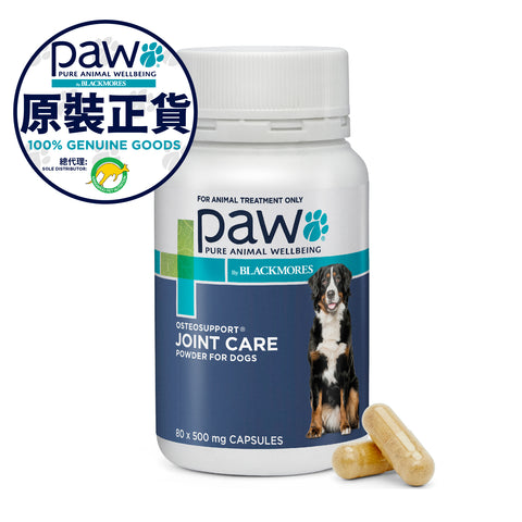 PAW - OSTEOSUPPORT 狗用關節補充丸 500毫克 80粒 (JOINT SUPPLEMENT FOR DOGS) 80 CAPSULES