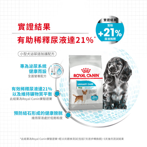 Royal Canin 法國皇家狗乾糧 - 小型犬泌尿道加護配方 Mini Urinary Care