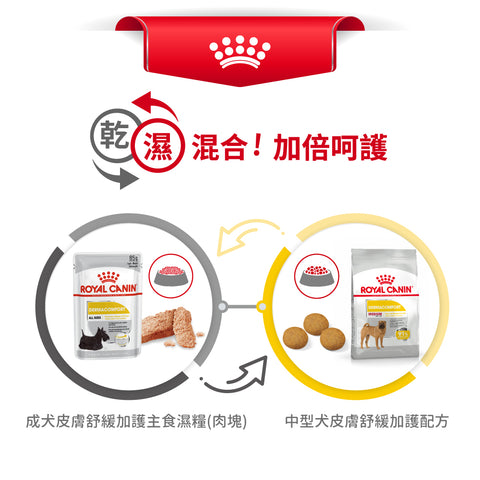 Royal Canin 法國皇家狗乾糧 - 中型犬皮膚舒緩加護配方 Medium Dermacomfort