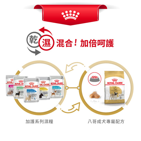 Royal Canin 法國皇家狗乾糧 - 八哥成犬專屬配方 Pug Adult 1.5kg