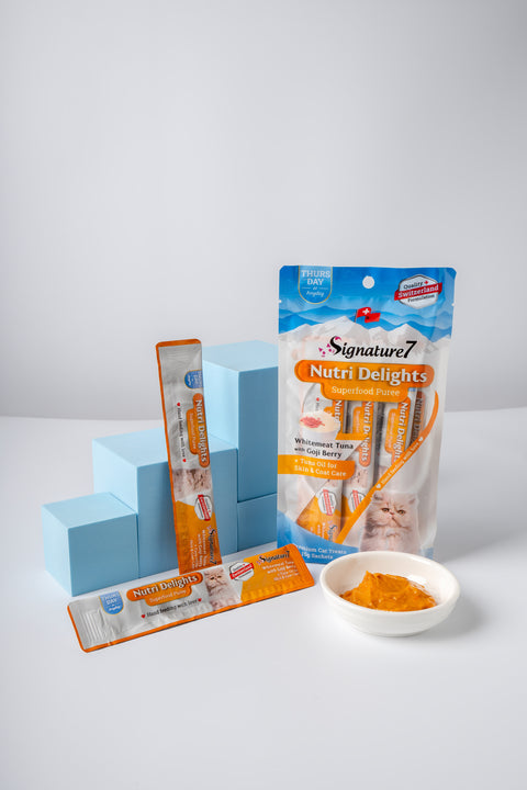 Signature 7 - Nutri Delights Nutritious Minced Meat Snacks / White Tuna + Goji Berry (Skin Care) 15g x 4