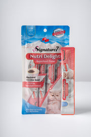 Signature 7 - Nutri Delights Nutritious Minced Meat Snacks / Mackerel + Chia Seeds (Hairball Control) 15g x 4