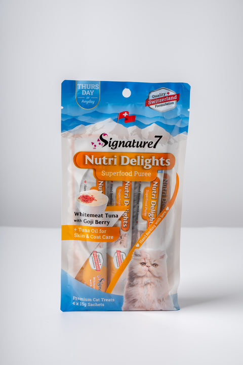 Signature 7 - Nutri Delights Nutritious Minced Meat Snacks / White Tuna + Goji Berry (Skin Care) 15g x 4