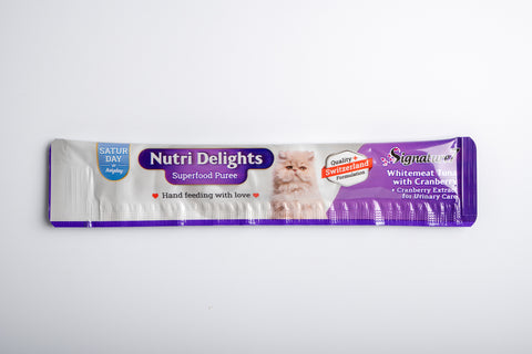 Signature 7 - Nutri Delights Nutritious Meat Sauce Snacks / White Tuna + Cranberry (Urinary Care) 15g x 4