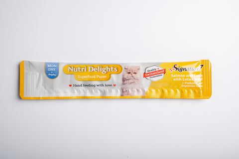 Signature 7 - Nutri Delights Nutritious Minced Meat Snacks / Salmon + Tuna + Lotus Seeds (Intestinal Care) 15g x 4