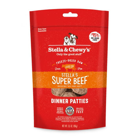 Stella & Chewys 凍乾狗糧脫水肉餅 - 牛魔王 牛肉 配方